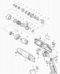 Makita TD020D spare parts
