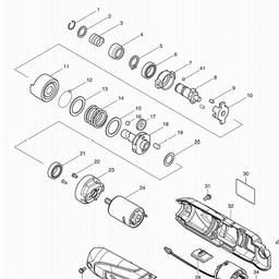 Makita TD021D spare parts