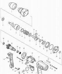 Makita TW0250 spare parts