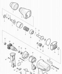 Makita TW0350 spare parts