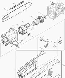 Makita UC3000A spare parts