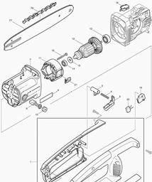 Makita UC3500A spare parts