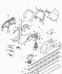 Makita UH4540 spare parts