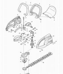 Makita UH4570 spare parts