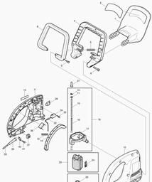 Makita UH7020 spare parts
