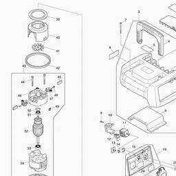Makita VC1310L spare parts