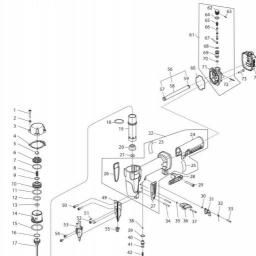 Makita AF353 spare parts