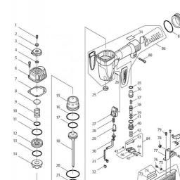 Makita AF505N spare parts