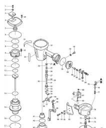 Makita AN7000 spare parts