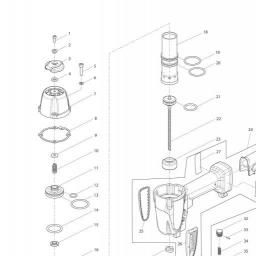 Makita AT638A spare parts