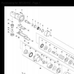 Makita BFL201FZ spare parts
