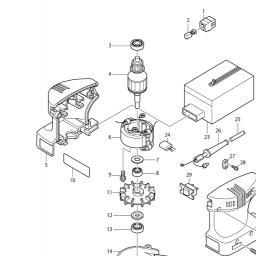 Makita BO4550 spare parts