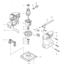 Makita BO4560 spare parts