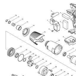 Makita BTS130 spare parts