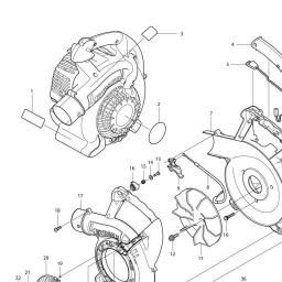 Makita BX2501 spare parts