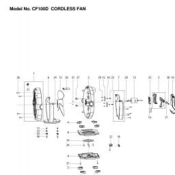 Makita CF100D spare parts