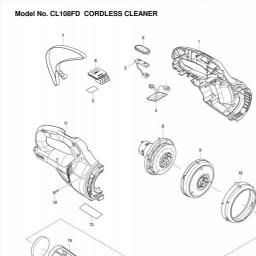 Makita CL108FDZ spare parts