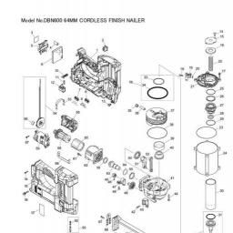 Makita DBN600RTJ spare parts