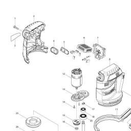 Makita DBO140 spare parts
