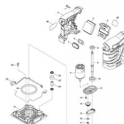 Makita DBO480 spare parts