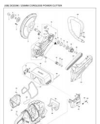 Makita DCE090 spare parts