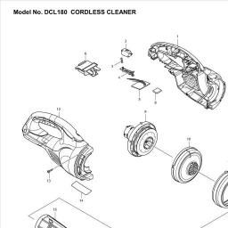 Makita DCL180ZB spare parts