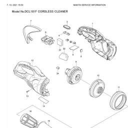 Makita DCL181F spare parts