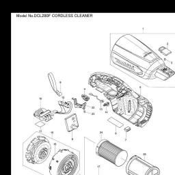 Makita DCL280F spare parts