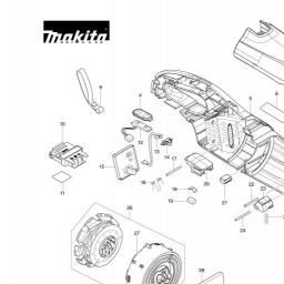 Makita DCL282F spare parts
