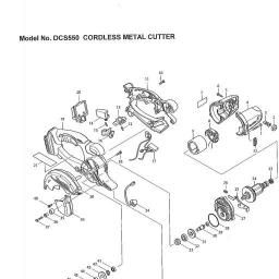 Makita DCS550 spare parts
