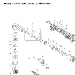 Makita DDA333D spare parts