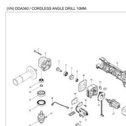 Makita DDA340Z spare parts