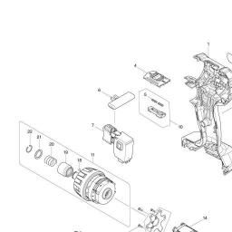 Makita DDF083 spare parts