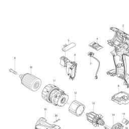 Makita DDF446 spare parts