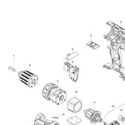 Makita DDF482 spare parts