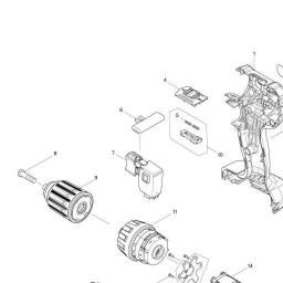 Makita DDF483 spare parts