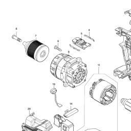 Makita DDF486 spare parts