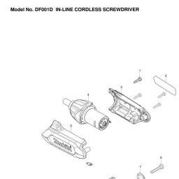 Makita DF001DW spare parts