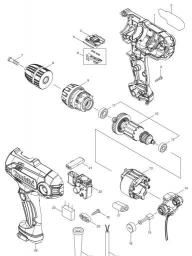 Makita DF0300 spare parts