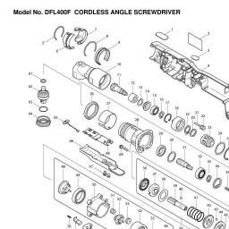 Makita DFL400FZ spare parts