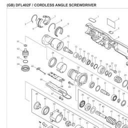 Makita DFL402FZ spare parts