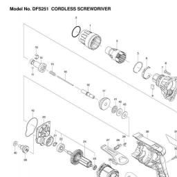 Makita DFS251 spare parts