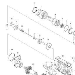 Makita DFS452 spare parts