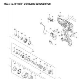 Makita DFT023 spare parts