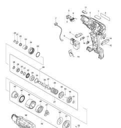 Makita DFT023F spare parts