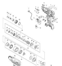 Makita DFT024F spare parts