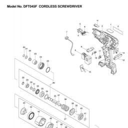 Makita DFT045 spare parts