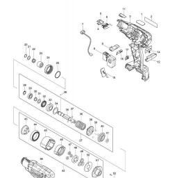 Makita DFT045F spare parts