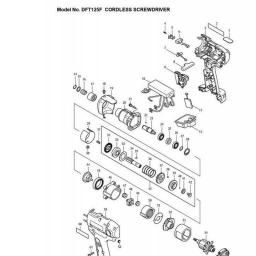 Makita DFT125 spare parts