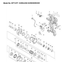 Makita DFT127 spare parts